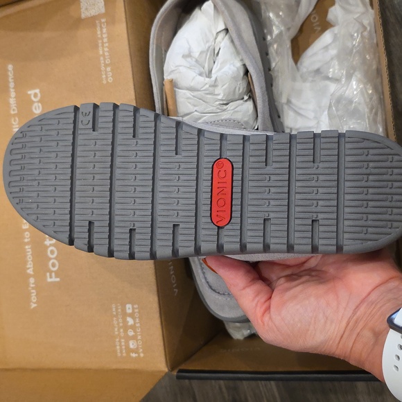 Vionic Suede Gray Slip-On Loafers 7 - Picture 2 of 3